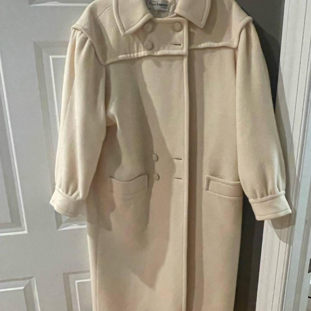 Pierre Cardin Cream Trench Coat